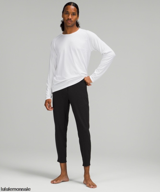 Lululemon Deutschland DELULU715 | Lululemon Deutschland Schwarz Meliert Balancer Hose 27